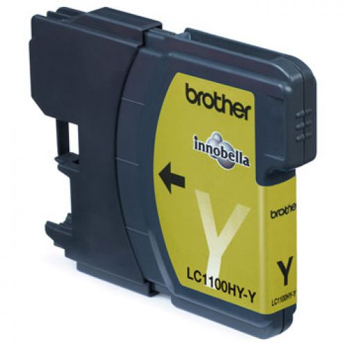 BROTHER Cartucho tinta  Amarelo MFC-6490CW/ Alta capacidad , Brother , BROLC1100HYY , 4977766659901